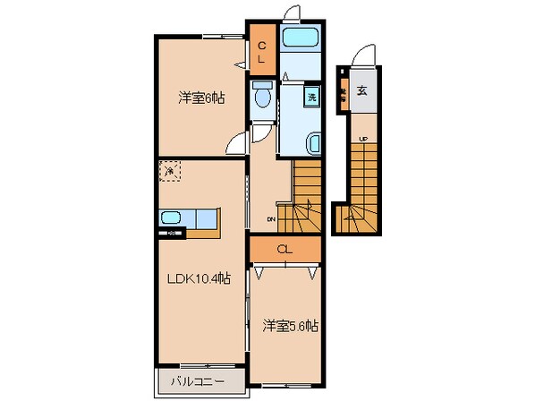 西尾駅 徒歩6分 2階の物件間取画像